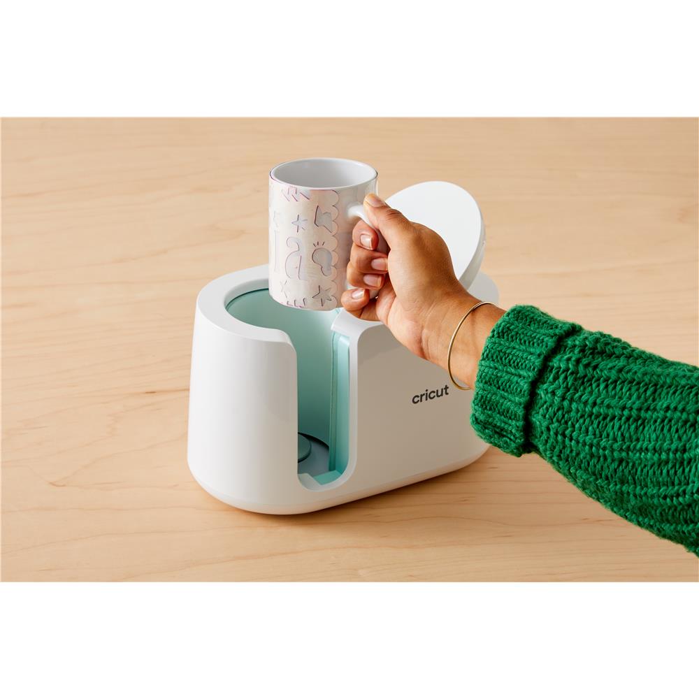 Cricut Tassen aus Keramik in Weiß Blank im 2er Set 440ml, Rohling für Mug Press