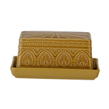 Bloomingville Rani Butterdose Gelb Steingut mit Crackle-Glasur dänisches Design