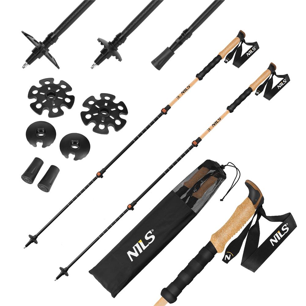 Trekkingstöcke Bambus Aluminium Wanderstöcke | NILS TK8606