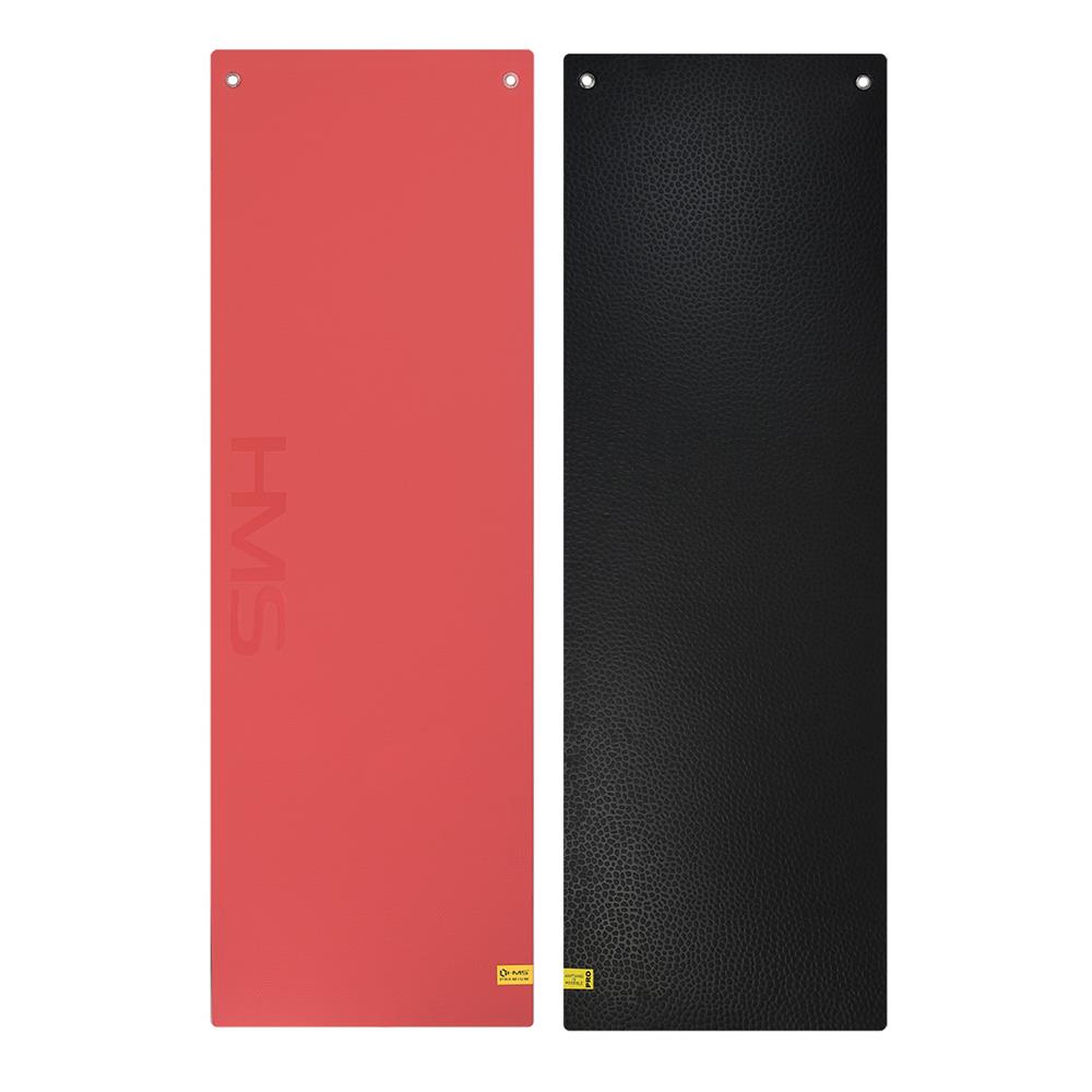 Fitnessmatte 180x60 cm 15 mm Rot/Schwarz | HMS Premium MFK03