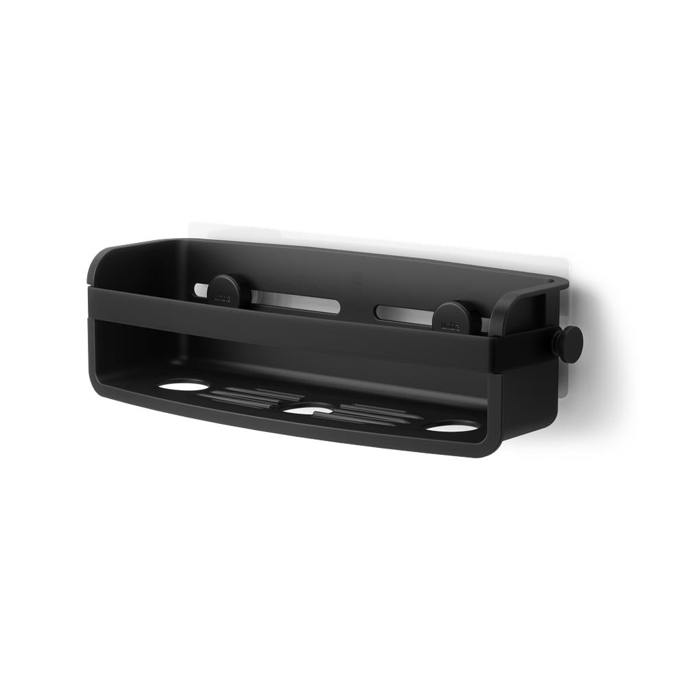 Umbra Flex Duschablage zum Kleben, in Schwarz, Rostfreies Duschregal, ohne Bohren