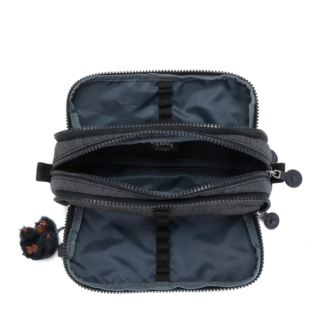 Kipling GITROY, großes Federmäppchen, Marine Navy (blau), Stifteetui mit Organizer
