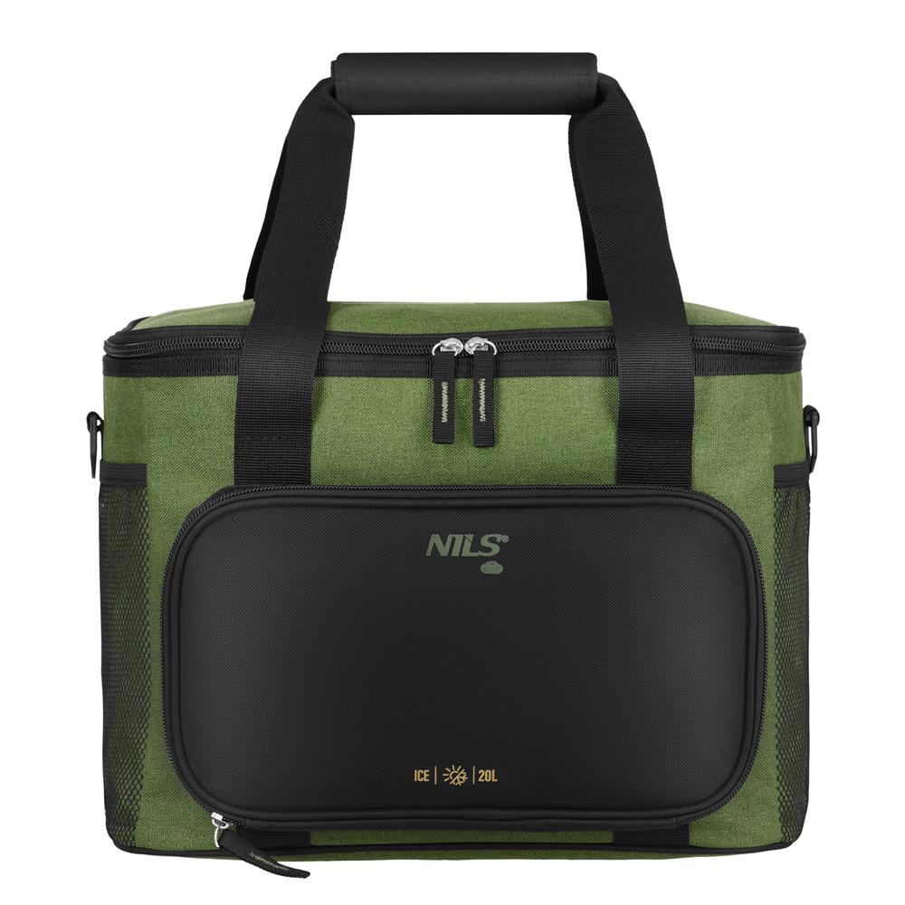 NILS CAMP Kühltasche 20L in Grün - kompakte Thermotasche für Picknick, Camping & Alltag