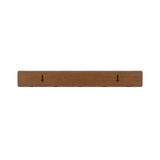 Umbra Flip Wandgarderobe, Garderobenleiste in Walnuss Hell, mit 5 beweglichen Haken in Warmes Gold