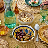 Bloomingville Heikki Schale – 2er Set kleine Steingutschalen, handbemalt in Braun, Ø 12 cm