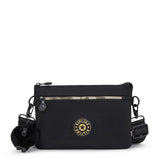 Kipling RIRI ZIP, Kleine Umhängetasche, Glorious Gold (schwarz), Schultertasche, Crossbody