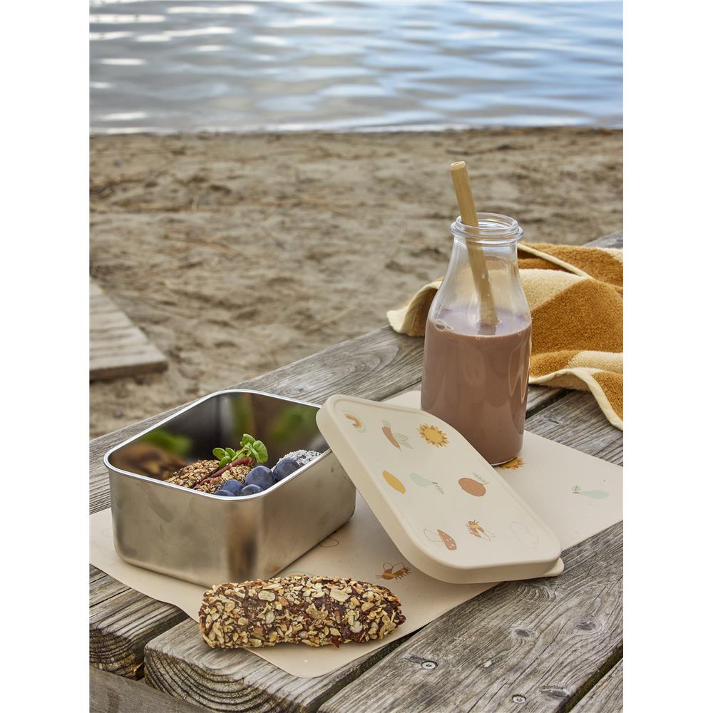 Bloomingville MINI Agnes Brotdose, Natur, Edelstahl