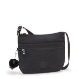 Kipling ARTO M, Mittelgroße Umhängetasche, Black Noir (schwarz), Schultertasche mit Reißverschluss