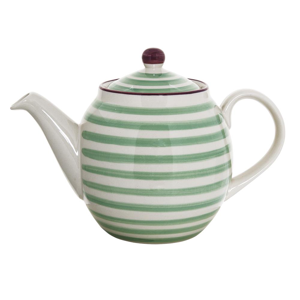 Bloomingville Patrizia Teekanne, Grün, 1,2L, Steingut, dänisches Design