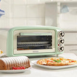 Ariete Vintage Mini Backofen, Grün, 18L Elektrobackofen im Retro-Design, 1380W, 230°C