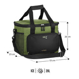 NILS CAMP Kühltasche 20L in Grün - kompakte Thermotasche für Picknick, Camping & Alltag