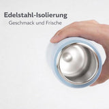 LocknLock Edelstahl Trinkflasche 720 ml Schwarz - Thermoflasche One-Touch auslaufsicher