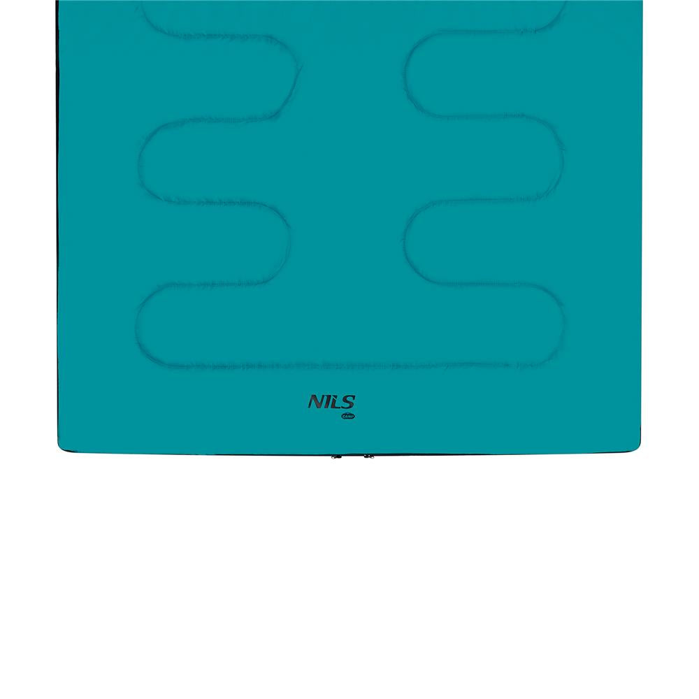 NILS CAMP Doppelschlafsack für 2 Personen Blau - warmer Campingschlafsack für Outdoor & Camping
