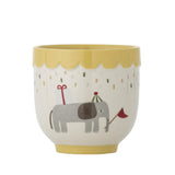 Bloomingville MINI Celebrate Tasse, Gelb, Steingut, Kinderbecher, Kindertasse, dänisches Design