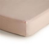Mushie Extra weiches Musselin-Kinderbettlaken, Blush, 132x71cm Spannbettlaken