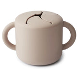 Mushie Snackbecher, Shifting Sand, aus Silikon, BPA-frei