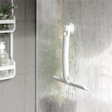 Umbra Flex Duschabzieher zum Kleben, Fensterabzieher aus Silikon mit ausziehbarem Griff