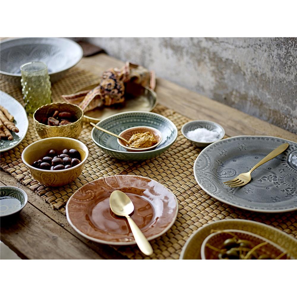 Bloomingville Besteckset 4-teilig Gold beschichtet Messer Gabel Löffel Besteck Dänisches Design