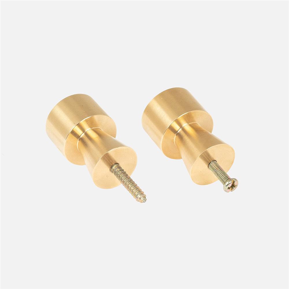 OYOY Wandhaken Pin Hook 2er Set aus Messing Gold für Bad und Gaderobe