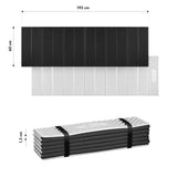 NILS CAMP Campingmatte faltbar 195 cm in schwarz - isolierende Outdoor Matte für Trekking & Camping