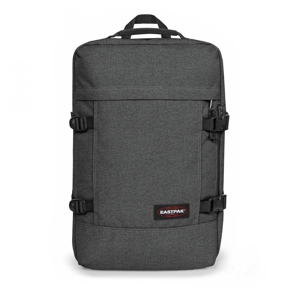 Eastpak TRAVELPACK, Großer Rucksack, Black Denim (grau), 42L, mit Laptopfach