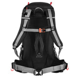 NILS CAMP Trekkingrucksack Northlake 40L in Schwarz - erweiterbarer Outdoor Rucksack mit Belüftung