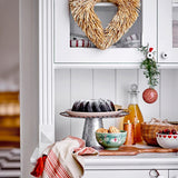 Bloomingville Yule Schale, 2er Set – Schüsseln in den klassischen Weihnachtsfarben, Ø14 cm, dänisches Design