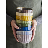 Bloomingville Latina Schale, Gelb, Steingut, 165 ml, dänisches Design