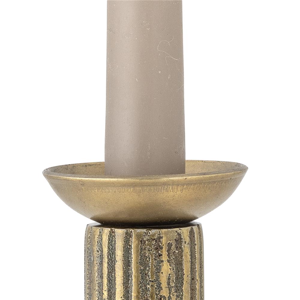 Bloomingville Fargo Kerzenmanschette aus Metall in Gold – Kerzenring für Tischdeko