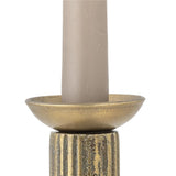 Bloomingville Fargo Kerzenmanschette aus Metall in Gold – Kerzenring für Tischdeko