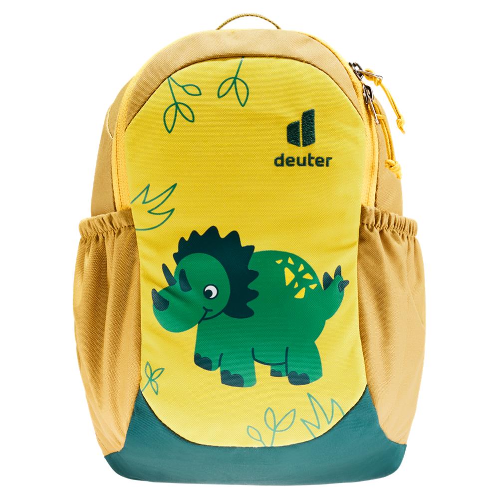 deuter Pico, Kinderrucksack, Dinosaurier (gelb), Kindergartenrucksack für Kinder ab 2 Jahre