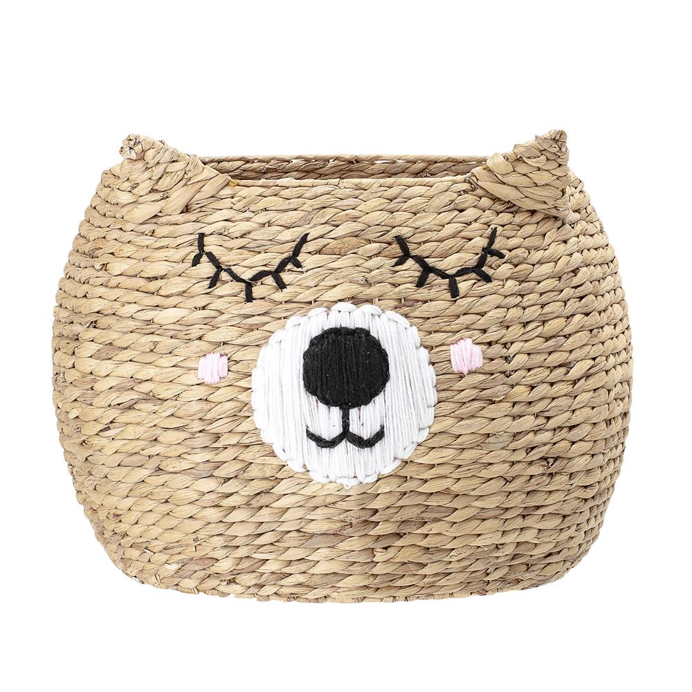 Bloomingville MINI Aufbewahrungskorb Bär aus Seegras Korb Basket braun/Natur 50 x 40cm dänisches Design