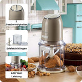 Ariete Vintage Zerkleinerer, Beige, Elektrischer Multizerkleinerer, 600ml, Retro Ice-Crusher