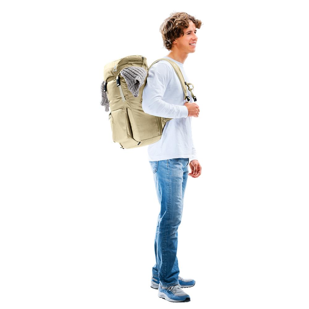deuter Walker 24, Lifestyle-Rucksack, desert (beige), 24L, mit Flaschenhalter und Laptopfach