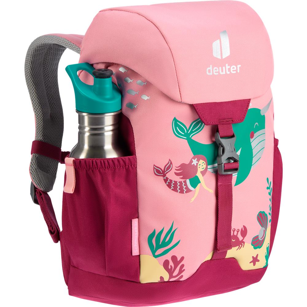 deuter Schmusebär, Kinderrucksack, Meerjungfrau mit Delfin (pink), Kindergartenrucksack