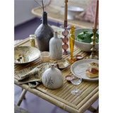 Bloomingville Bea Teller in Beige 27,5cm aus Steingut mit Blumenmotiv im dänischen Design