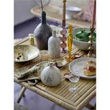 Bloomingville Bea Teller, Natur, 27,5cm, Steingut, mit Blumenmotiv, dänisches Design