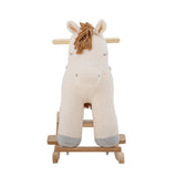 Bloomingville MINI Merlen Schaukelspielzeug Pferd aus Polyester, Weiß