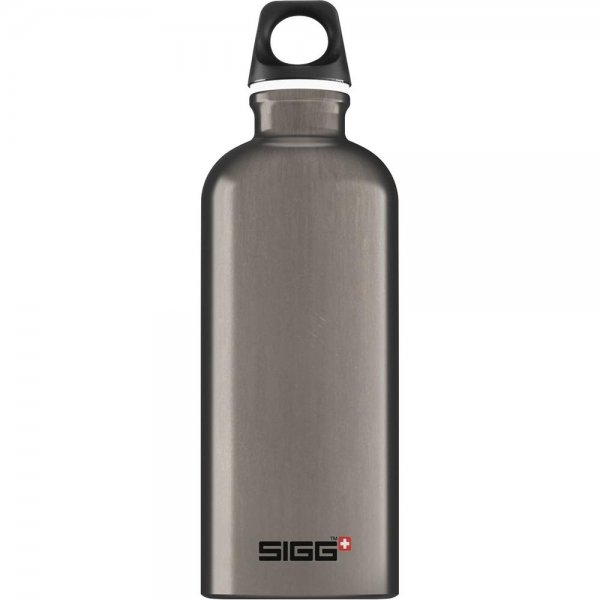 SIGG Trinkflasche Alu 0,6L Traveller Smoked Grau auslaufsicher leicht robust 