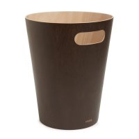 Umbra Woodrow Abfalleimer Espresso Holz Papierkorb 7,5 l