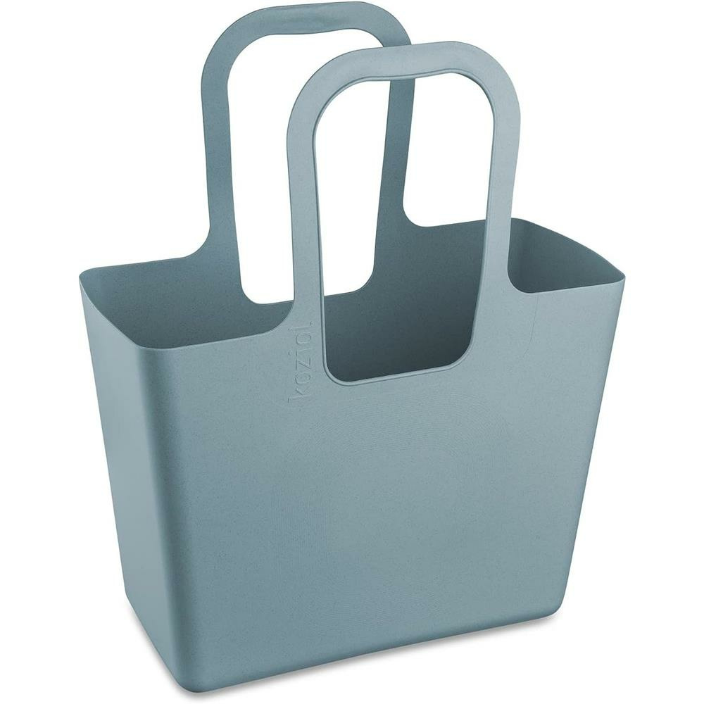 koziol TASCHE XL Einkaufstasche Kunststoff Blau Handlich mit Trägern